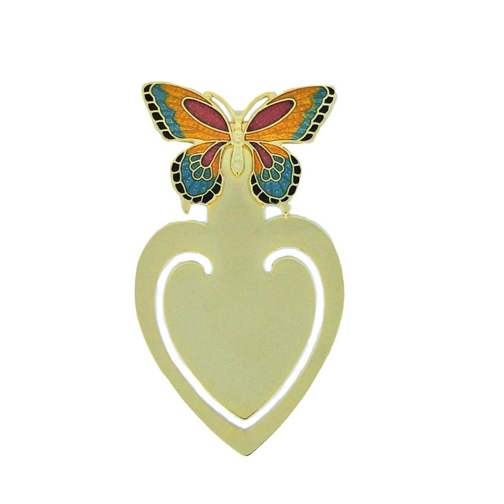 OEM ODM hard enamel copper bookmark